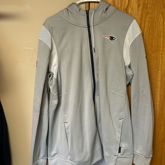 Nike New England Patriots Full Zip Hooded Sweatshirt - Picture 1 of 6